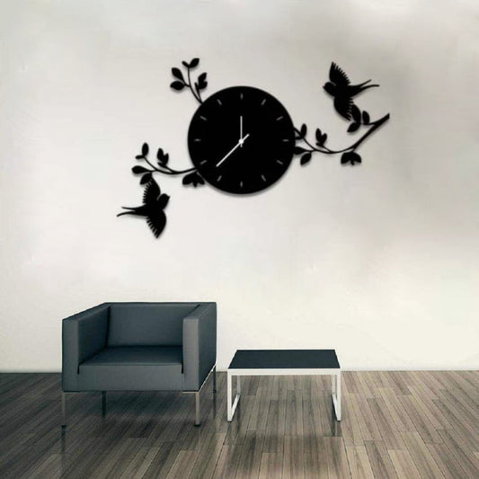 Birds on Branches | 3D Wall Clock